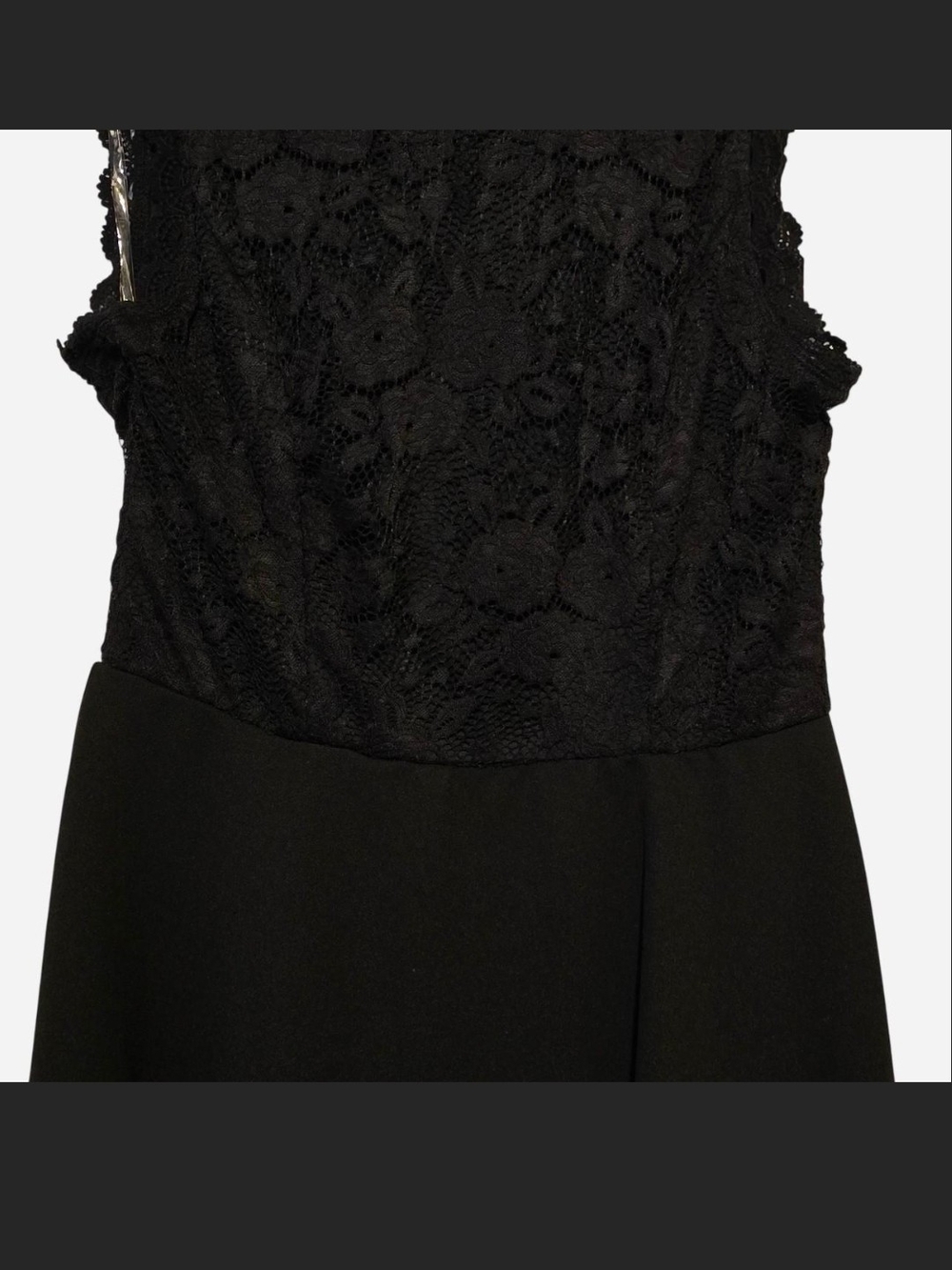 Lily Rose Black Lace Bodice Mini Dress
